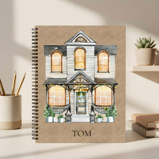 Cozy Watercolor Home Design - Notebook House