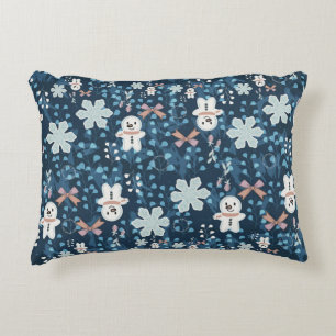 Cozy Whimsical Holiday Throw Pillow