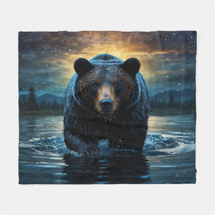 Cozy Wilderness Bear Blanket