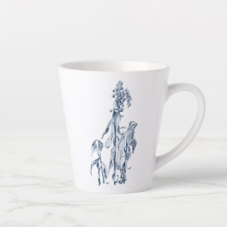 Cozy Winter Botanical Art Latte Mug