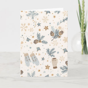 Cozy Winter Magic   Elegant Minimalist Winter Desi Card