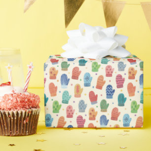 Cozy Winter Mittens Wrapping Paper Roll