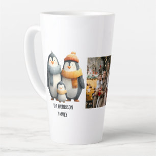 Cozy Winter Penguin Family Latte Mug