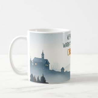 Cozy Winter Village Landscape Christmas Mug