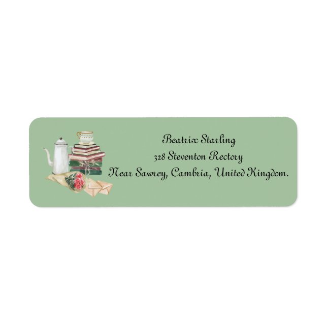 CozyBun Customisable Address Label (Front)