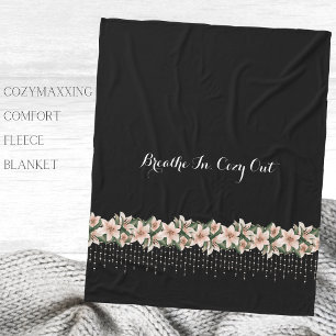 Cozymaxxing Calming Comfort Floral Fleece Blanket