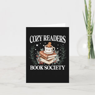 Cozyreaders Book Society Bookish Christmas Reading Card