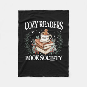 Cozyreaders Book Society Bookish Christmas Reading Fleece Blanket