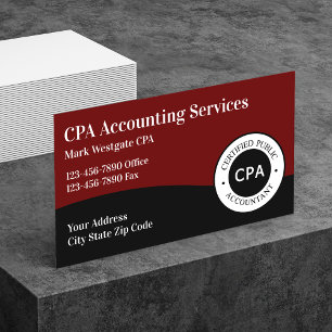 CPA Accountant Business Card
