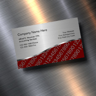 CPA Accountant Business Card Magnets