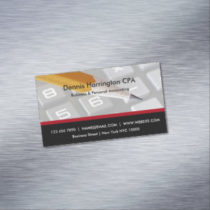 CPA Accountant Modern Design Magnetic Business Card