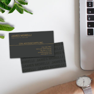 CPA Accountant Professional Business Card