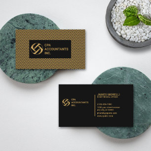 CPA Accountant Professional Elegant Business Card