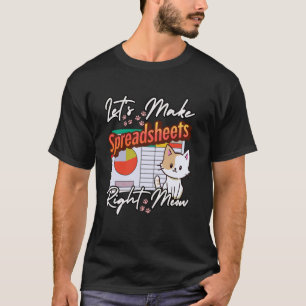 CPA Accounting Cats Bookkeeper Tax Season Auditor T-Shirt