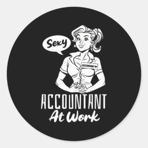 Cpa Bookkeeper Accounting Accountancy Accountant Classic Round Sticker