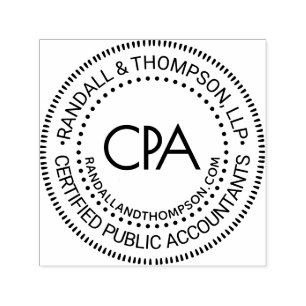 CPA Cert Public Accountant Firm Name URL #51 Self-inking Stamp