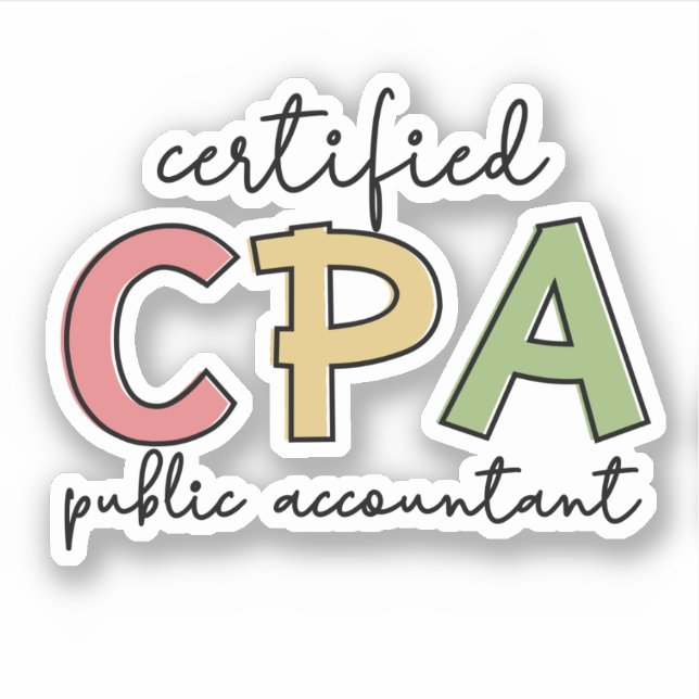CPA Certified Public Accountant Gift (Front)
