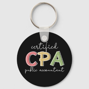 CPA Certified Public Accountant Gifts Key Ring