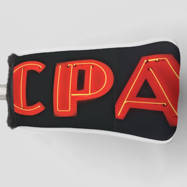 CPA - Certified Public Accountant Golf Head Cover (Front)