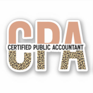 CPA Certified Public Accountant Leopard Print