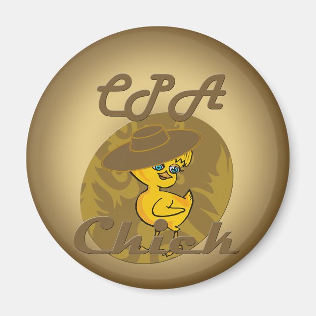CPA Chick #6 Magnet (Front)