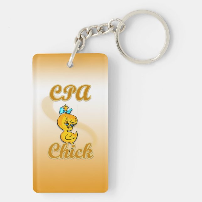 CPA Chick Key Ring (Back)