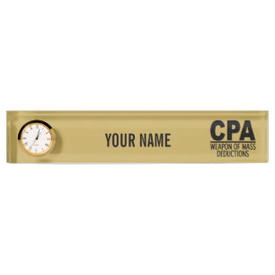 CPA custom color name plate