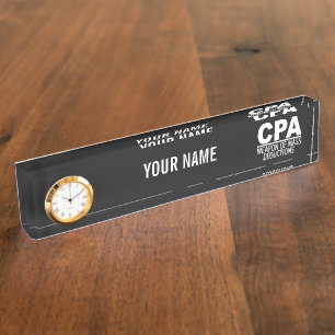 CPA custom color name plate