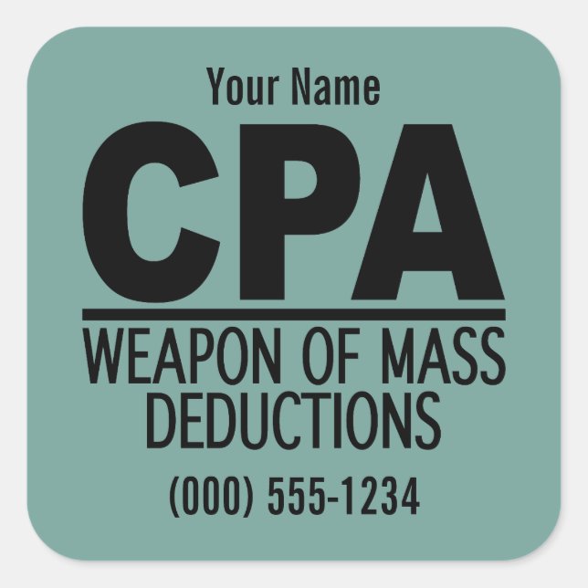 CPA custom color stickers (Front)