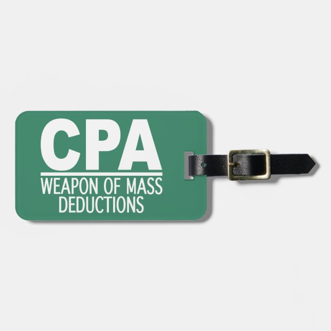 CPA custom luggage tag (Front Horizontal)