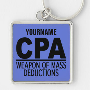 CPA custom name & color key chain