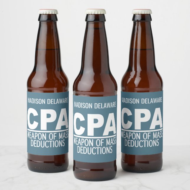 CPA custom name & colour Beer Bottle Label (Bottles)