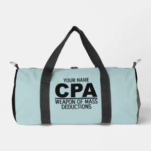 CPA custom name & colour Duffle Bag