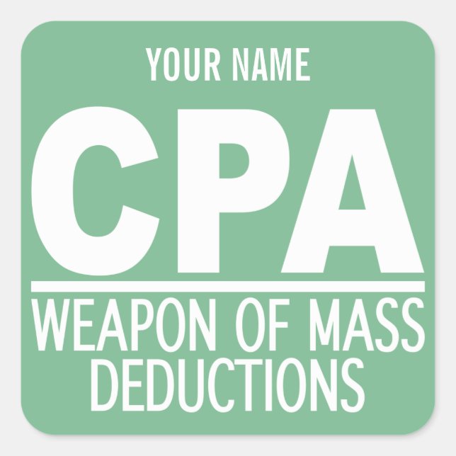 CPA custom name & colour stickers (Front)