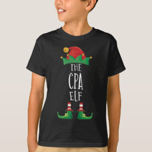 Cpa Elf Shirt Funny Family Matching Group Christma