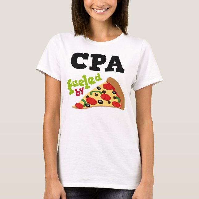 Cpa (Funny) Pizza T-Shirt (Front)