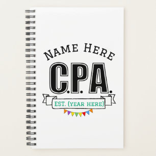 CPA Planner Accountant Personalised Gift