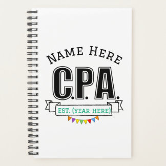 CPA Planner Accountant Personalised Gift