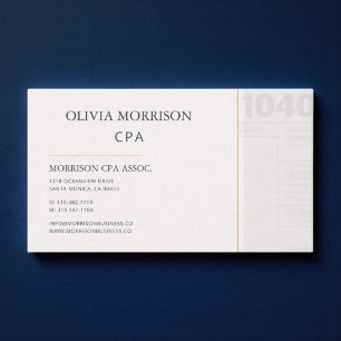 CPA Professional Business Card