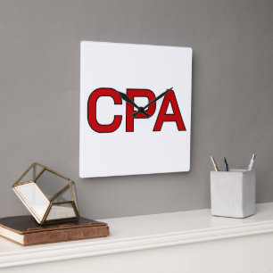 Cpa Square Wall Clock