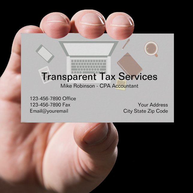 CPA Tax Accountant Services Business Card (Creator Uploaded)