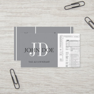 CPA Tax Preparer Accountant 1040; Pick Your Colour Business Card