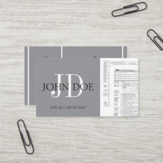 CPA Tax Preparer Accountant 1040; Pick Your Colour Business Card