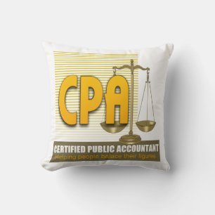 CPA with SCALES LOGO CERTIFIED PUBLIC ACCOUNTANT Cushion