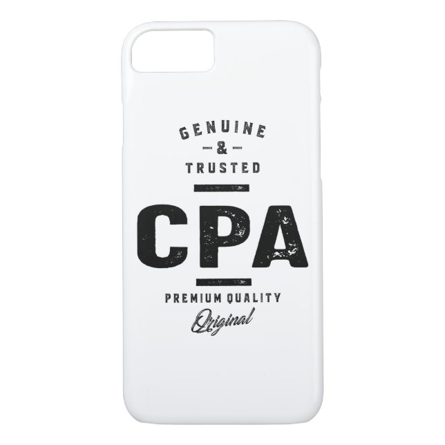 CPA Work Job Title Gift Case-Mate iPhone Case (Back)