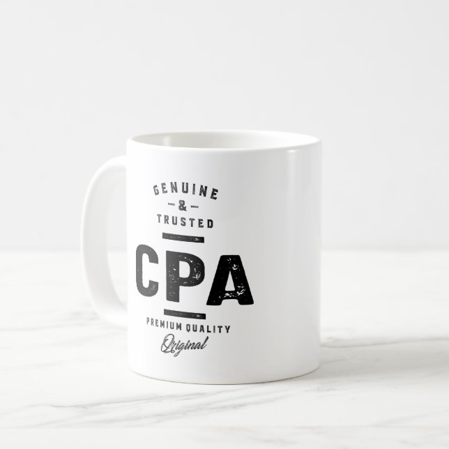 CPA Work Job Title Gift Coffee Mug (Front Left)