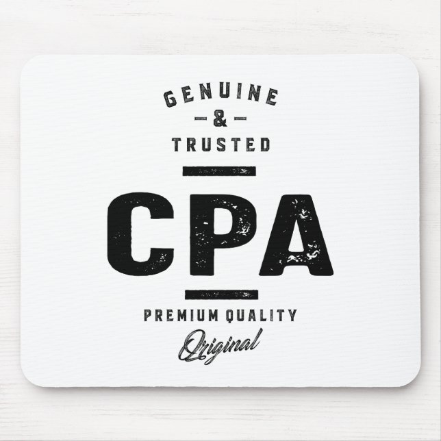 CPA Work Job Title Gift Mouse Mat (Front)