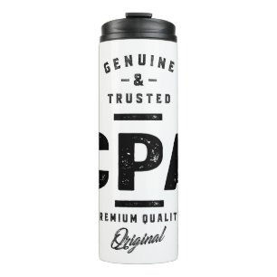 CPA Work Job Title Gift Thermal Tumbler