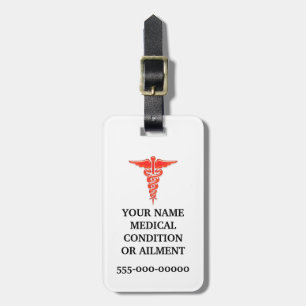 CPAP sleep apnoea TSA medical warning travel Luggage Tag