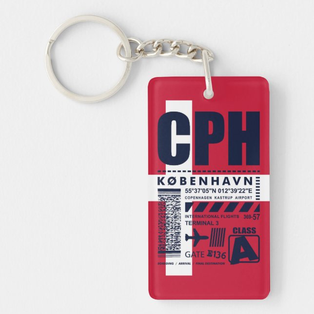 CPH Copenhagen Airport Key Ring (Front)